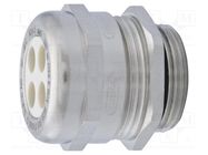 Cable gland; multi-hole; M16; 1.5; IP65; brass; Holes no: 4; 1.4mm HUMMEL