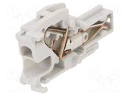 Plug; Entrelec; 600V; spring clamp; grey; polyamide; 26AWG÷12AWG TE Connectivity
