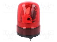 Signaller: lighting; rotating light; red; SKH; 90÷250VAC; IP23 PATLITE