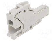 Plug; Entrelec; 600V; spring clamp; grey; polyamide; 26AWG÷10AWG TE Connectivity