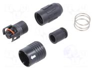 Connector: circular; push-pull; plug; PIN: 3; 2A; HR30; gold-plated HIROSE