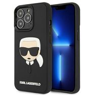 Karl Lagerfeld KLHCP13XKH3DBK iPhone 13 Pro Max 6,7" czarny/black hardcase 3D Rubber Karl's Head, Karl Lagerfeld