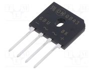 Bridge rectifier: single-phase; Urmax: 800V; If: 8A; Ifsm: 200A ONSEMI