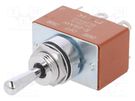 Switch: toggle; Pos: 3; DP3T; (ON)-OFF-(ON); 6A/250VAC; 20A/30VDC NKK SWITCHES