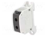 Splice terminal: rail; STB; 150A; 1kV; screw terminal; black; 50mm2 SIMET