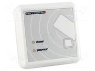 RFID reader; 7÷25V; 1-wire; antenna,buzzer; 82x82x22mm; white NETRONIX