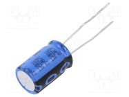 Capacitor: electrolytic; THT; 47uF; 100VDC; Ø10x16mm; Pitch: 5mm VISHAY