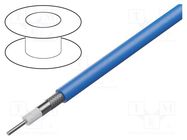 Wire: coaxial; RG405/U; 1x24AWG; solid; CCS; PTFE; blue; 30m; 100ft BELDEN