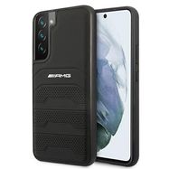 AMG Leather Debossed Lines case for Samsung Galaxy S22+ - black, Mercedes