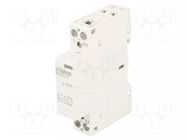 Contactor: 2-pole installation; 20A; 24VAC,24VDC; NC + NO; IKD ISKRA