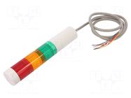Signalling column; red/amber/green; LED; 24VDC; IP65; LR; ABS PATLITE