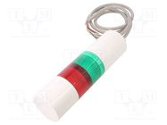 Signaller: signalling column; LED; red/green; 24VDC; IP65; LR6 PATLITE