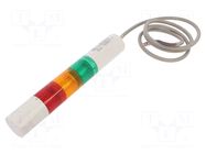 Signalling column; red/amber/green; LED; 24VDC; Sound level: 88dB PATLITE