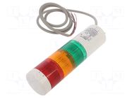 Signalling column; red/amber/green; LED; 24VDC; IP65; LR6; ABS PATLITE