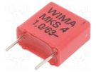 Capacitor: polyester; 1uF; 40VAC; 63VDC; 7.5mm; ±10%; 5x10.5x10.3mm WIMA