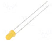 LED; orange; 3mm; 220÷330mcd; 30°; Front: convex; 1.8÷2.6VDC; 78mW OPTOSUPPLY