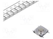 Microswitch TACT; SPST-NO; Pos: 2; 0.05A/42VDC; SMD; none; 2.5N KNITTER-SWITCH