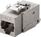 Keystone Module RJ45 CAT 6, STP, 250 MHz - 17.0 mm wide, crocodile type, for tool-free IDC mounting, snap-in system
