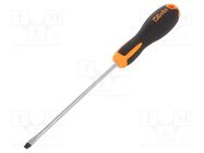 Screwdriver; slot; 4,0x0,8mm; EVOX; Blade length: 125mm BETA