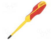 Screwdriver: insulated; slim; PlusMinus PZ-type; PZ2 BETA