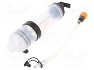 Syringe; Tank capacity: 1500ml; for oil 