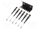 Kit: screwdrivers; Torx®; ESD; 6pcs. BERNSTEIN