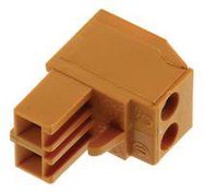TERMINAL BLOCK PLUGGABLE, 2 POSITION, 26-12AWG
