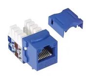 CONN, KEYSTONE 110/RJ45 JACK, CAT6, BLU