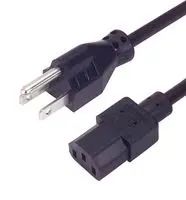POWER CORD, NEMA 5/15 TO C13, 9.84 , BLK