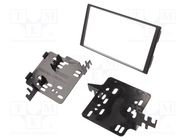 Radio frame; Hyundai,Kia; 2 DIN; black METRA