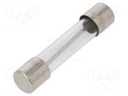 Fuse: fuse; quick blow; 15A; 32VAC; glass; 6.3x32mm; brass; FSA; bulk OPTIFUSE