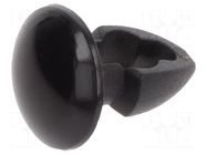 Rivet; polyamide; Rivet diam: 3.2mm; L.rivet: 2.4mm; black; UL94V-2 KEYSTONE