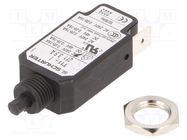 Circuit breaker; Urated: 240VAC; 48VDC; 3.5A; SPST; Poles: 1; screw SCHURTER