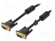 Cable; D-Sub 15pin HD plug,both sides; black; 10m; Core: Cu VENTION
