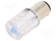 LED lamp; blue; BA15D,T20; 24VDC; 24VAC; plastic; -20÷60°C CML INNOVATIVE TECHNOLOGIES