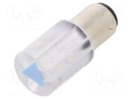 LED lamp; blue; BA15D,T20; 230VDC; 230VAC; plastic; -20÷60°C CML INNOVATIVE TECHNOLOGIES