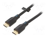 Cable; HDMI plug,both sides; PVC; 1m; black; HDMI 2.1; 28AWG VENTION