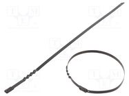 Cable tie; L: 1000mm; W: 7.9mm; stainless steel AISI 304; 1112N RAYCHEM RPG