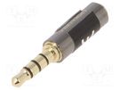 Cable; Jack 2.5mm socket,Jack 3.5mm plug; Plating: gold-plated VENTION