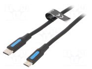 Cable; USB 2.0; USB B micro plug,USB C plug; nickel plated; 0.5m VENTION