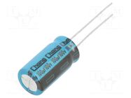 Capacitor: electrolytic; THT; 100uF; 100VDC; Ø10x20mm; Pitch: 5mm CHANGZHOU HUAWEI ELECTRONIC