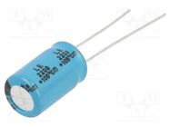 Capacitor: electrolytic; THT; 22uF; 200VDC; Ø10x16mm; Pitch: 5mm CHANGZHOU HUAWEI ELECTRONIC