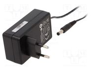 Power supply: switched-mode; mains,plug; 24VDC; 1.5A; 36W; Plug: EU POS
