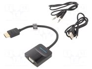 Converter; HDMI 1.4; Full HD 1080p; 0.15m; black VENTION