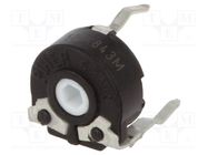 Potentiometer: mounting; horizontal; 500kΩ; 100mW; ±20%; linear PIHER