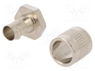 Straight terminal connector; brass; HelaGuard SC; -100÷300°C HELLERMANNTYTON