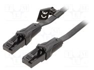 Patch cord; U/UTP; 6; Cu; PVC; black; 5m; RJ45 plug,both sides VENTION
