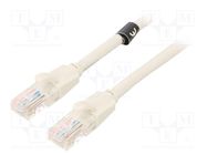 Patch cord; U/UTP; 6; CCA; PVC; grey; 2m; RJ45 plug,both sides VENTION