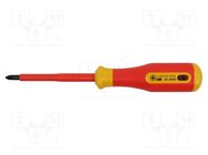 Screwdriver; insulated,slim; PlusMinus cross PZ-type; PZ/S2 BERNSTEIN