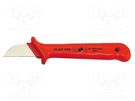 Knife; for electricians; straight; for cables; Overall len: 180mm BERNSTEIN